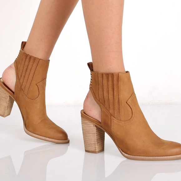 2x๐HP Dolce Vita New JASPER Clog Open Heel Bootie Soft Goat Leather Boot NIB - Picture 7 of 9